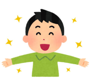 元気な男性のイラスト